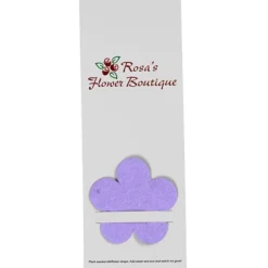 Plant-A-Shape Flower Seed Bookmark - Flower - 24 hr