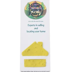 Plant-A-Shape Flower Seed Bookmark - House - 24 hr