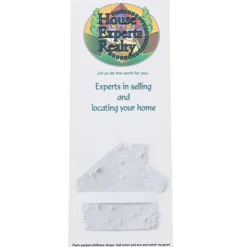 Plant-A-Shape Flower Seed Bookmark - House - 24 hr