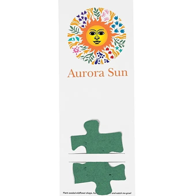 Plant-A-Shape Flower Seed Bookmark - Puzzle Piece