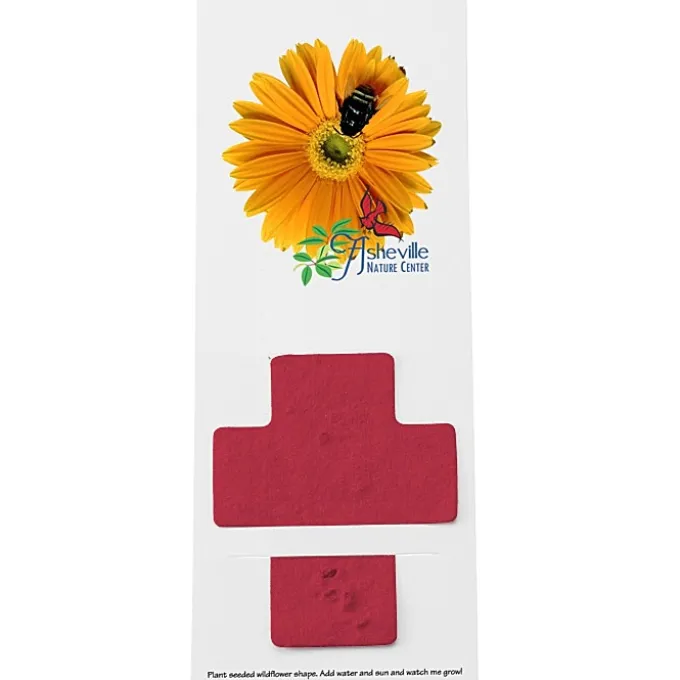 Plant-A-Shape Flower Seed Bookmark - Cross