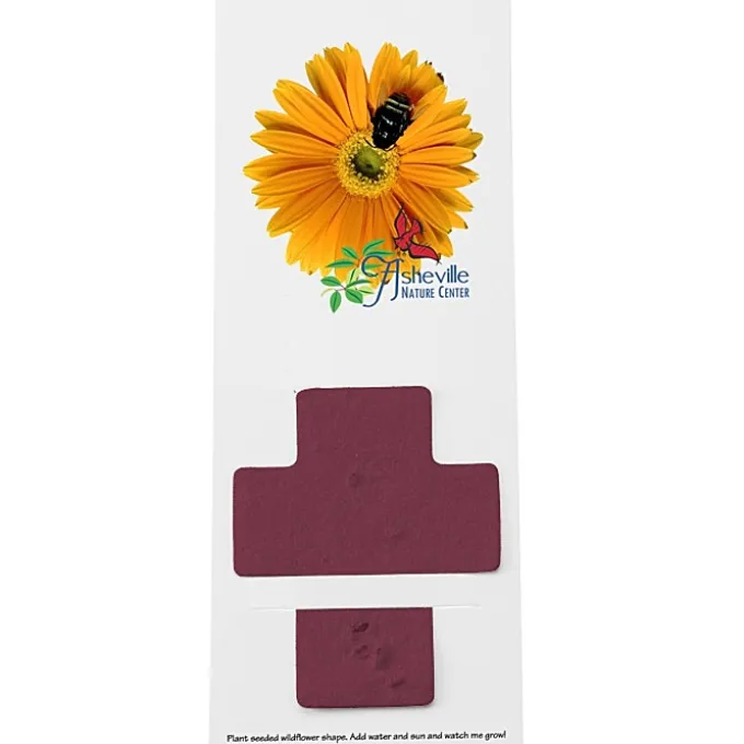 Plant-A-Shape Flower Seed Bookmark - Cross