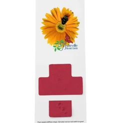 Plant-A-Shape Flower Seed Bookmark - Cross - 24 hr