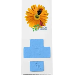 Plant-A-Shape Flower Seed Bookmark - Cross - 24 hr