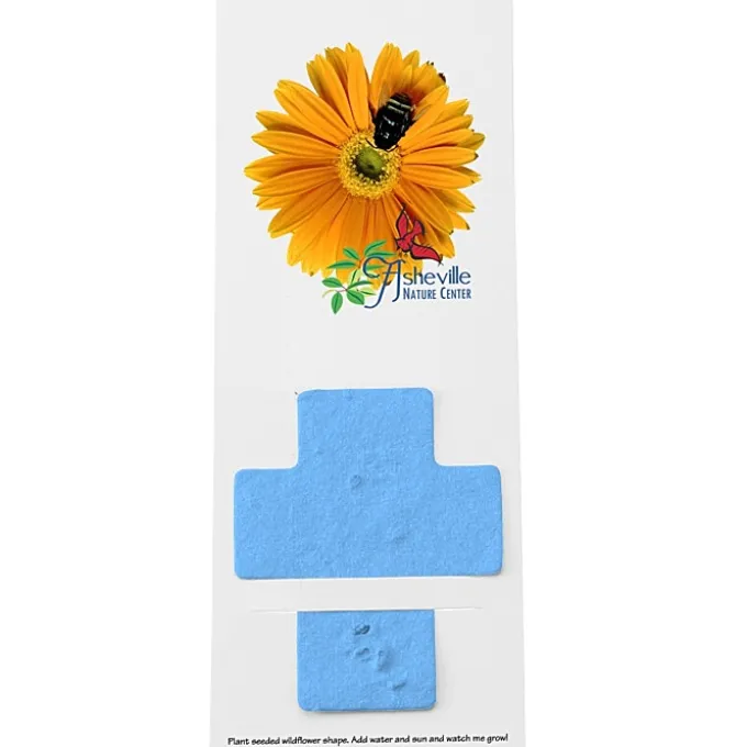 Plant-A-Shape Flower Seed Bookmark - Cross - 24 hr