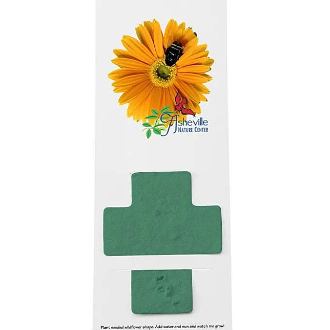 Plant-A-Shape Flower Seed Bookmark - Cross - 24 hr