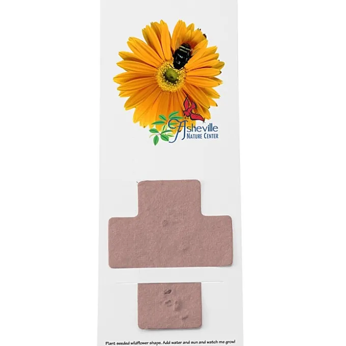 Plant-A-Shape Flower Seed Bookmark - Cross - 24 hr