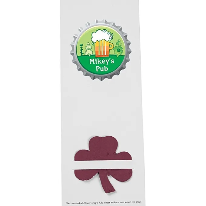 Plant-A-Shape Flower Seed Bookmark - Clover