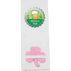 Plant-A-Shape Flower Seed Bookmark - Clover