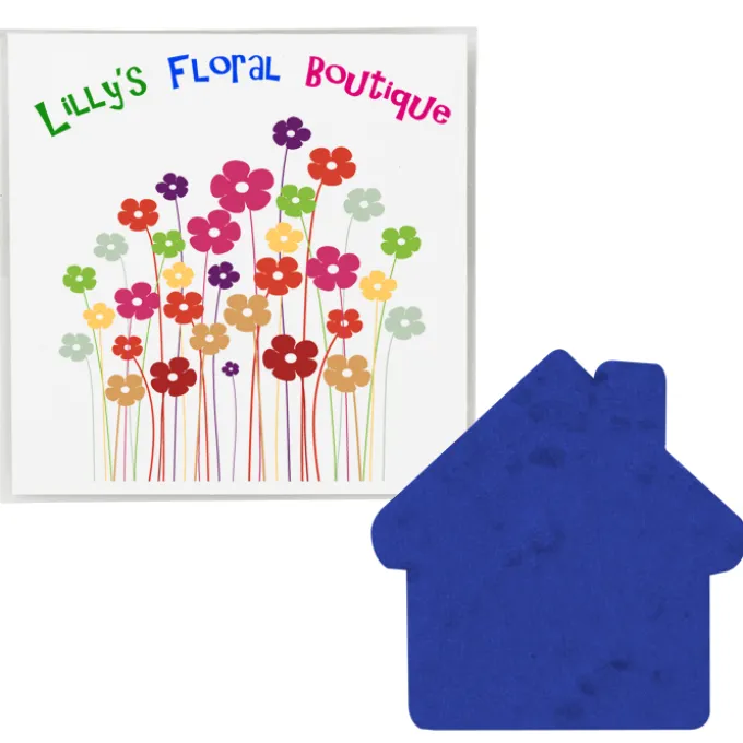 Plant-A-Shape Flower Seed Packet - House