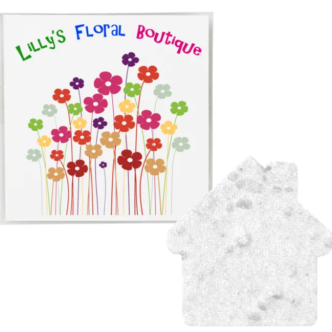 Plant-A-Shape Flower Seed Packet - House