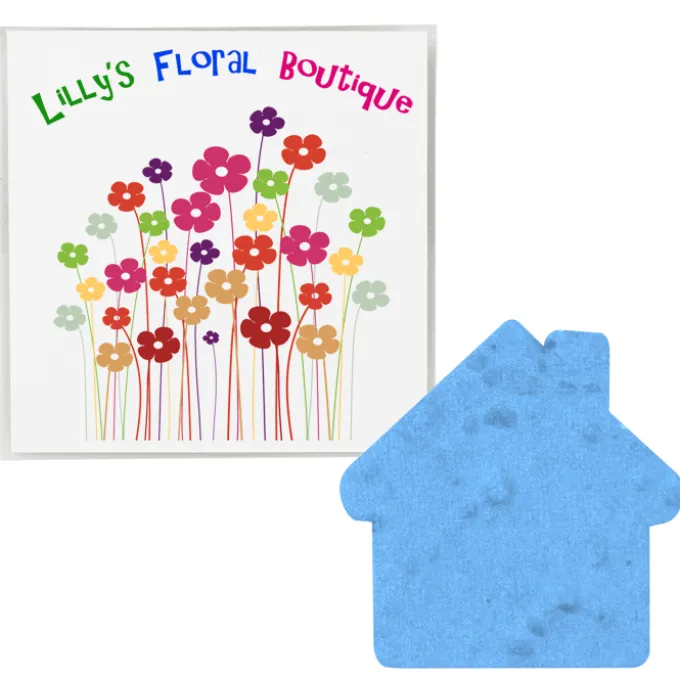 Plant-A-Shape Flower Seed Packet - House