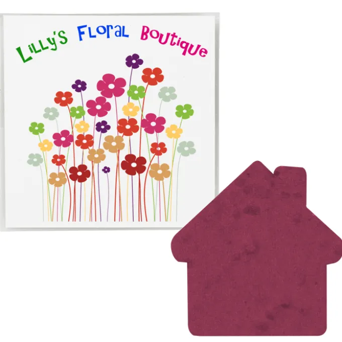 Plant-A-Shape Flower Seed Packet - House