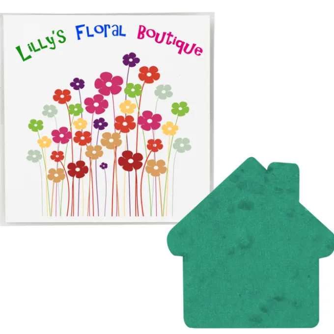 Plant-A-Shape Flower Seed Packet - House