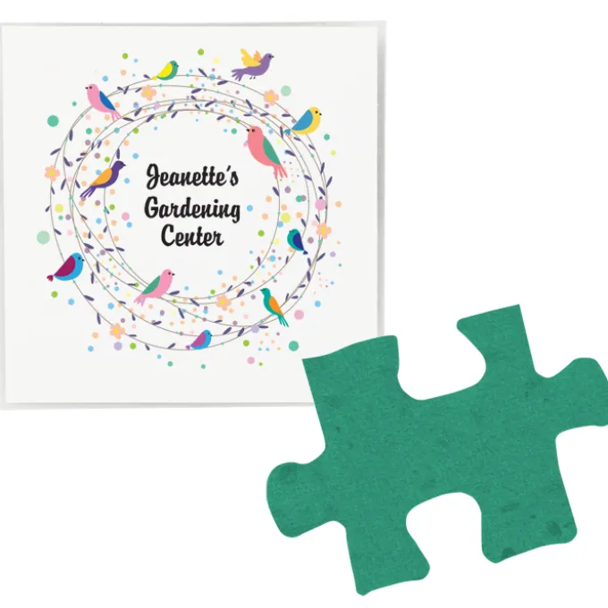 Plant-A-Shape Flower Seed Packet - Puzzle Piece