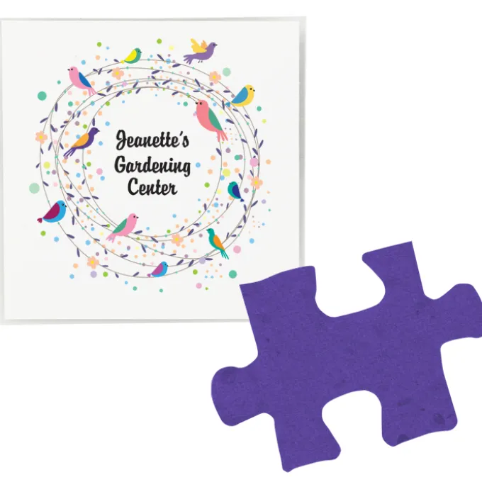 Plant-A-Shape Flower Seed Packet - Puzzle Piece