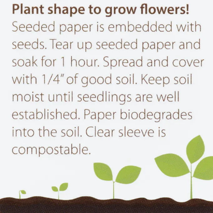 Plant-A-Shape Flower Seed Packet - Dollar Sign