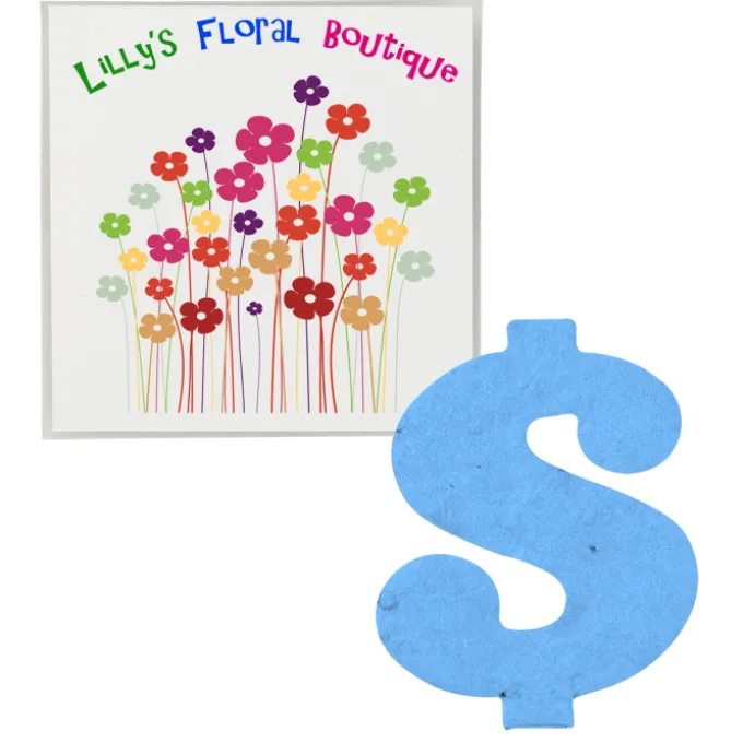Plant-A-Shape Flower Seed Packet - Dollar Sign