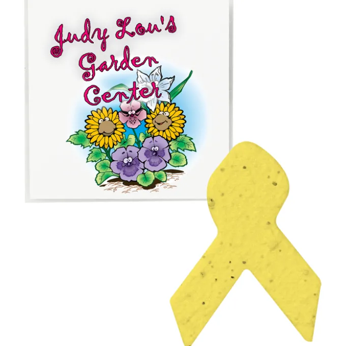 Plant-A-Shape Flower Seed Packet - Awareness
