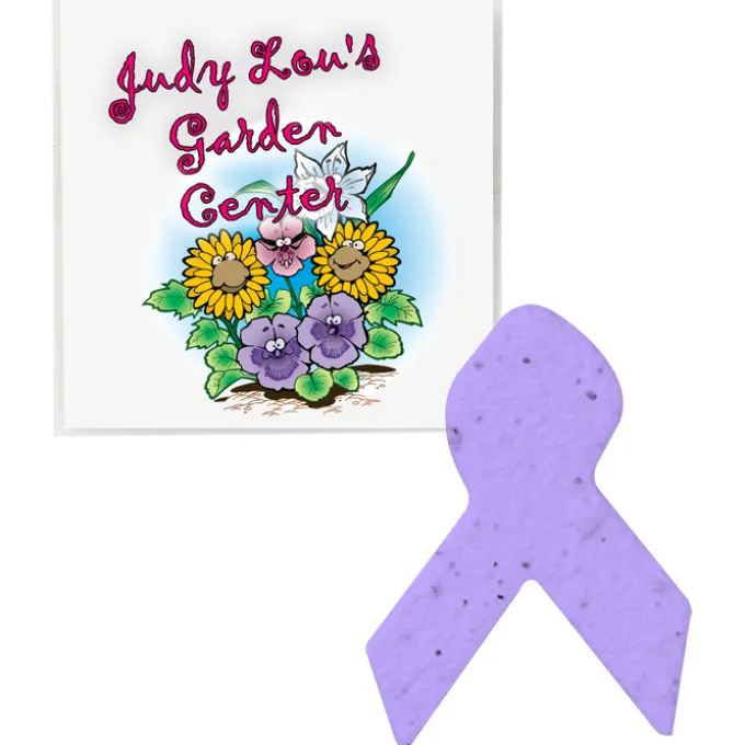 Plant-A-Shape Flower Seed Packet - Awareness
