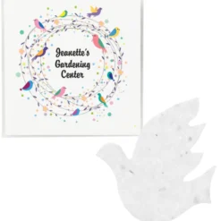 Plant-A-Shape Flower Seed Packet - Dove
