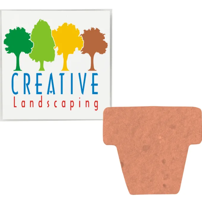 Plant-A-Shape Flower Seed Packet - Flower Pot