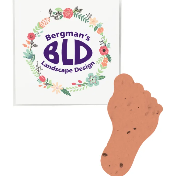 Plant-A-Shape Flower Seed Packet - Footprint