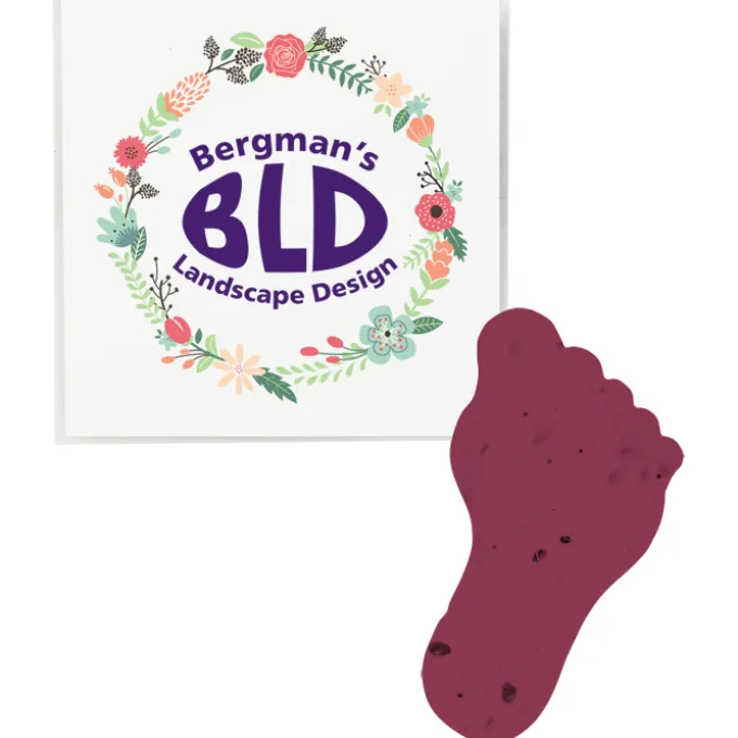 Plant-A-Shape Flower Seed Packet - Footprint