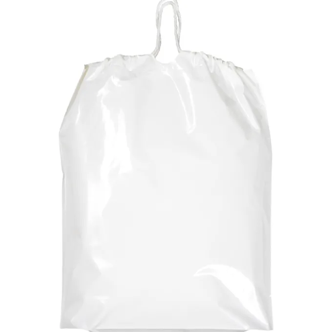 Poly Bag with Cotton Drawstring - 18 inches x 16 inches