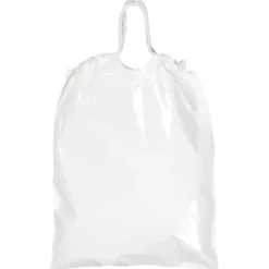 Poly Bag with Cotton Drawstring - 12 inches x 9-1/2 inches