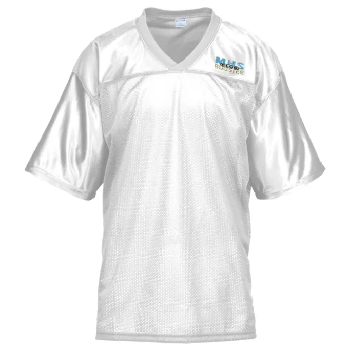 Poly Mesh Jersey V-Neck T-Shirt - Men's - Embroidered