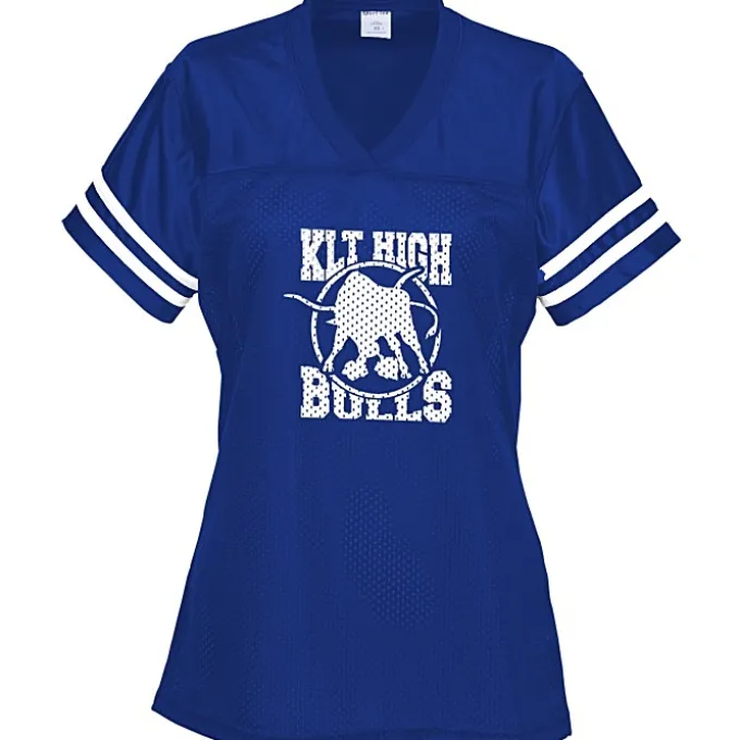 Poly Mesh Jersey V-Neck T-Shirt - Ladies'