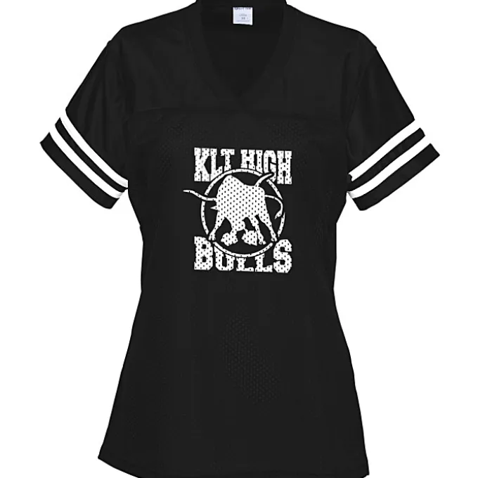 Poly Mesh Jersey V-Neck T-Shirt - Ladies'