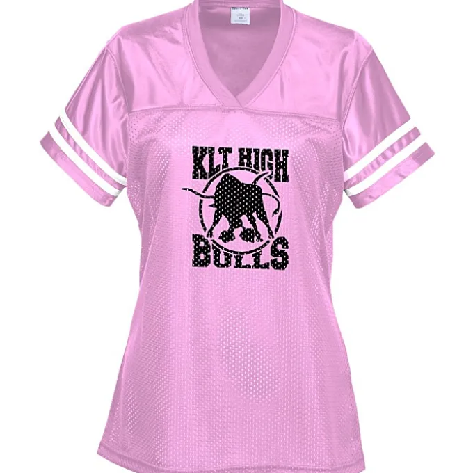 Poly Mesh Jersey V-Neck T-Shirt - Ladies'