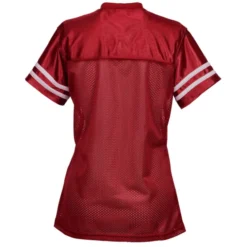 Poly Mesh Jersey V-Neck T-Shirt - Ladies'