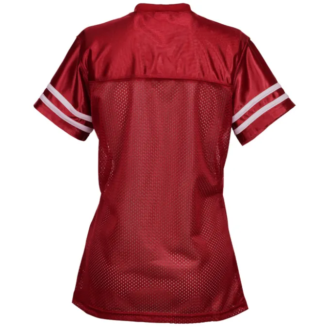Poly Mesh Jersey V-Neck T-Shirt - Ladies'