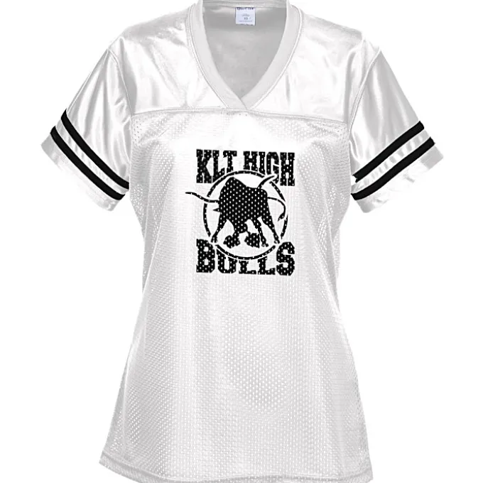 Poly Mesh Jersey V-Neck T-Shirt - Ladies'
