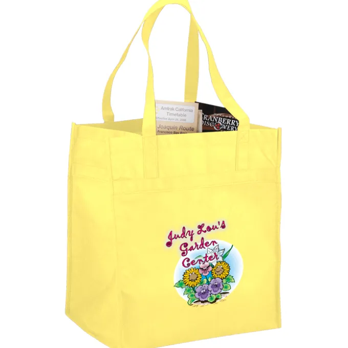 Polypropylene Reusable Grocery Bag - 15 inches x 13 inches - Full Color