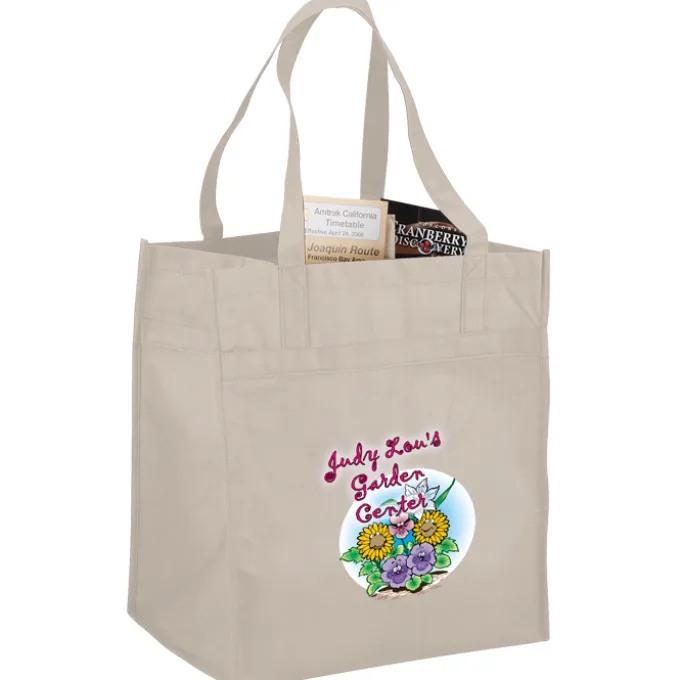 Polypropylene Reusable Grocery Bag - 15 inches x 13 inches - Full Color
