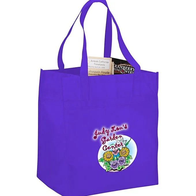 Polypropylene Reusable Grocery Bag - 15 inches x 13 inches - Full Color