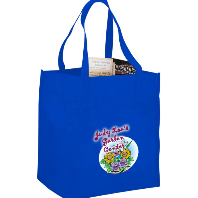 Polypropylene Reusable Grocery Bag - 15 inches x 13 inches - Full Color