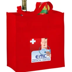Polypropylene Reusable Grocery Bag - 14 inches x 13 inches - Full Color