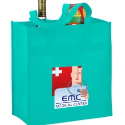 Polypropylene Reusable Grocery Bag - 14 inches x 13 inches - Full Color