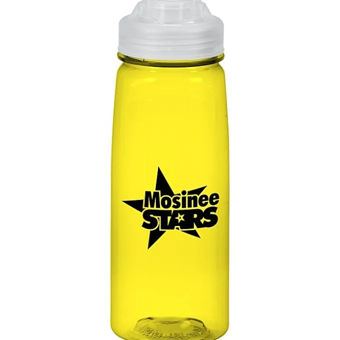 PolySure Grip 'N Sip Water Bottle with Flip Lid - 24 oz