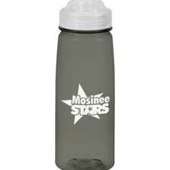 PolySure Grip 'N Sip Water Bottle with Flip Lid - 24 oz