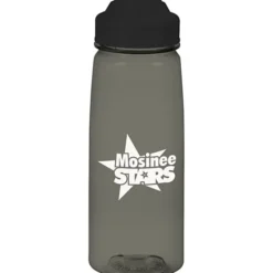 PolySure Grip 'N Sip Water Bottle with Flip Lid - 24 oz