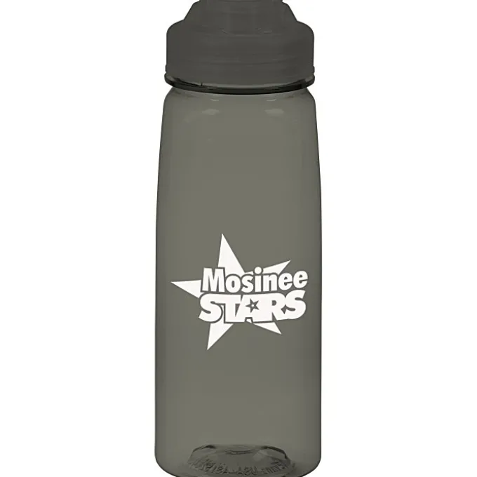 PolySure Grip 'N Sip Water Bottle with Flip Lid - 24 oz