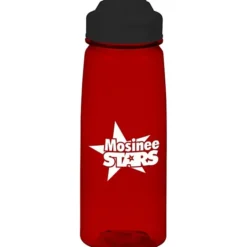 PolySure Grip 'N Sip Water Bottle with Flip Lid - 24 oz