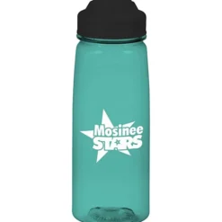 PolySure Grip 'N Sip Water Bottle with Flip Lid - 24 oz
