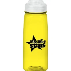 PolySure Grip 'N Sip Water Bottle with Flip Lid - 24 oz